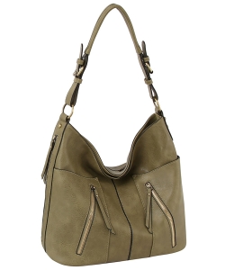Fashion Zip Shoulder Bag Hobo LMD025-Z SAGE